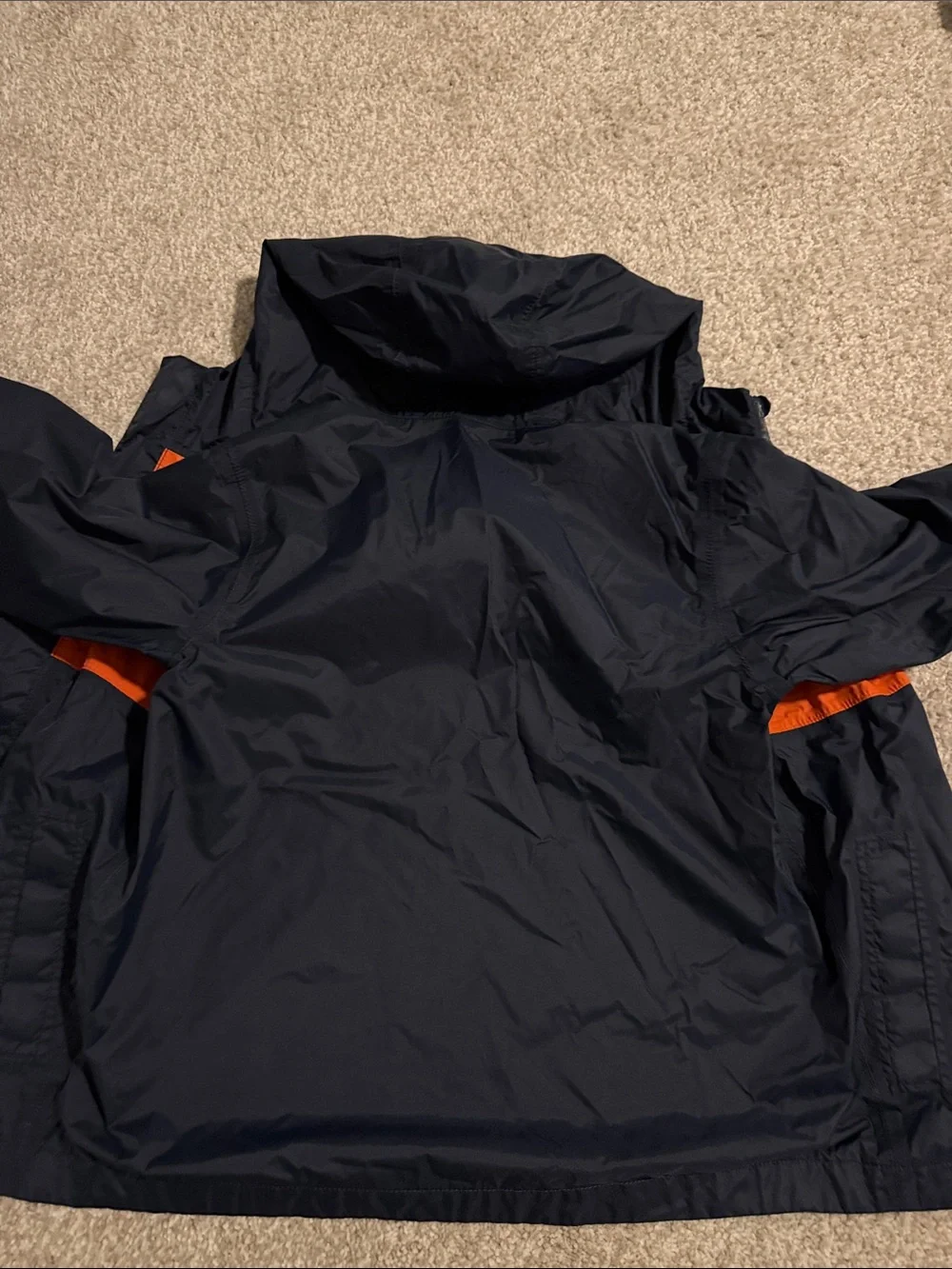 The North Face Navy and Orange Hooded Jacket
